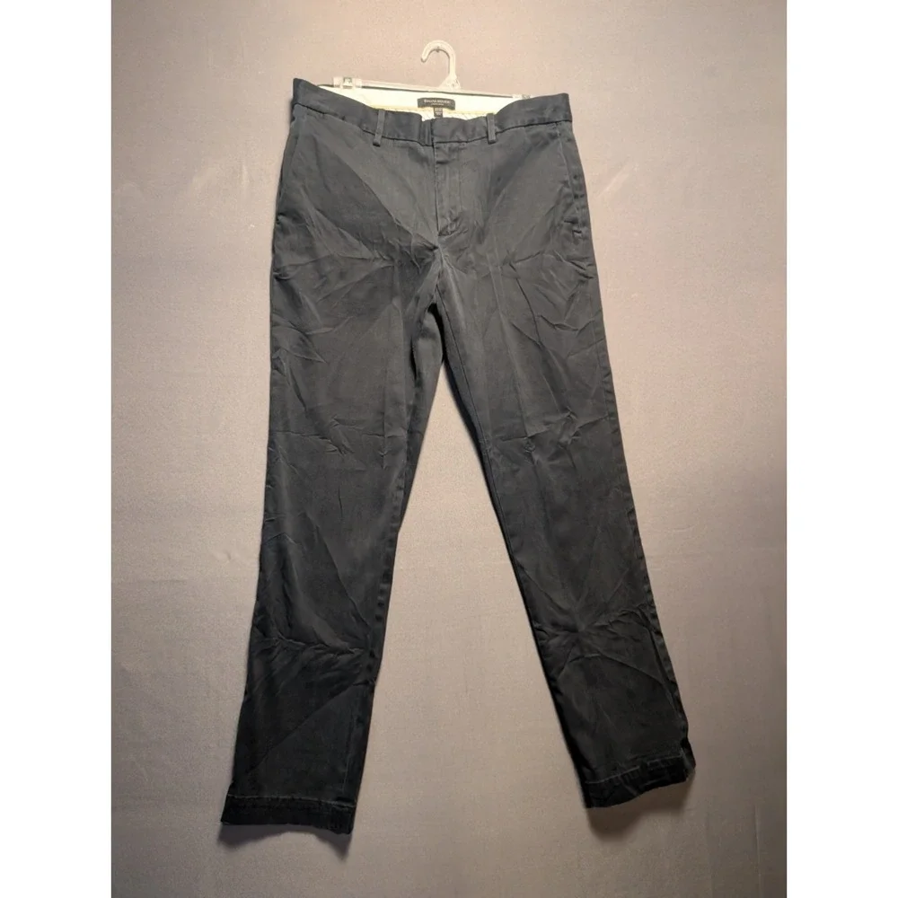 Banana Republic Aiden Chino Pants Mens 32x32 Black Tailoring Performance Casual
